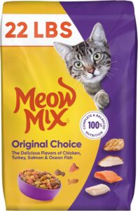 Meow Mix Original Choice Dry Cat Food, 22 Pound Bag